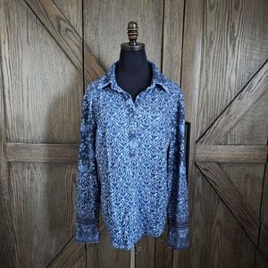 Sundance Paisley Pullover Henley